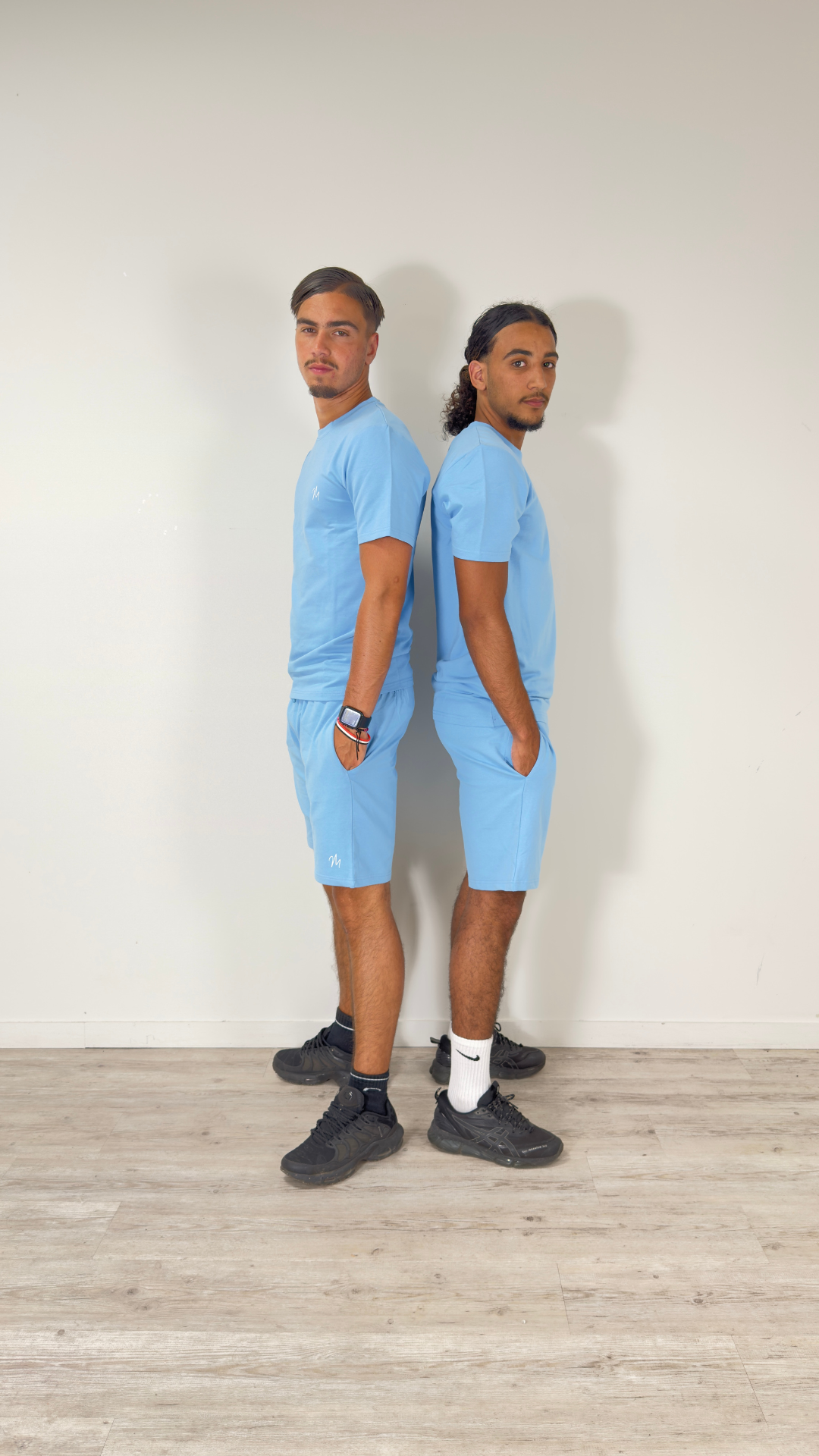 Ensemble Monaco Bleu Ciel Coton